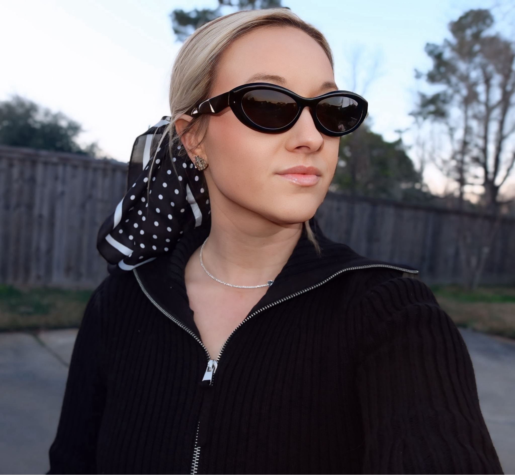 Such an easy chic look. Would you even believe if I told you the key pieces came from Walmart?

Black, knit, zipper, zip up, sweater, cardigan, double zip, scarf, hair scarf, sunglasses, shades, tennis necklace, jewelry, simple, easy, comfortable, mom style, 


#LTKStyleTip #LTKFindsUnder50 #LTKBeauty