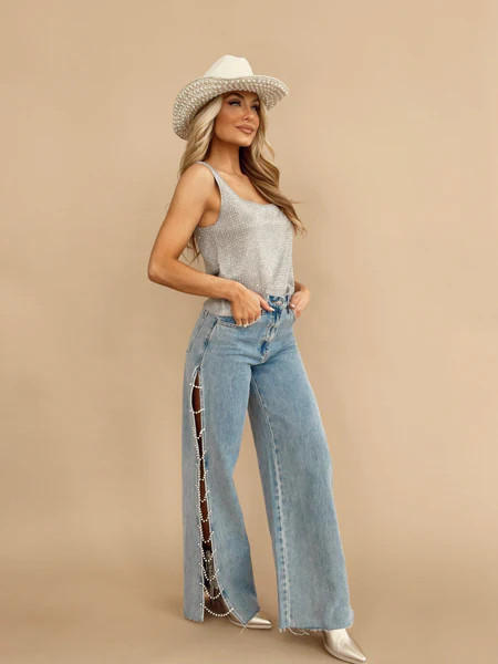 Country Star Rhinestone Denim | Lane 201 Boutique