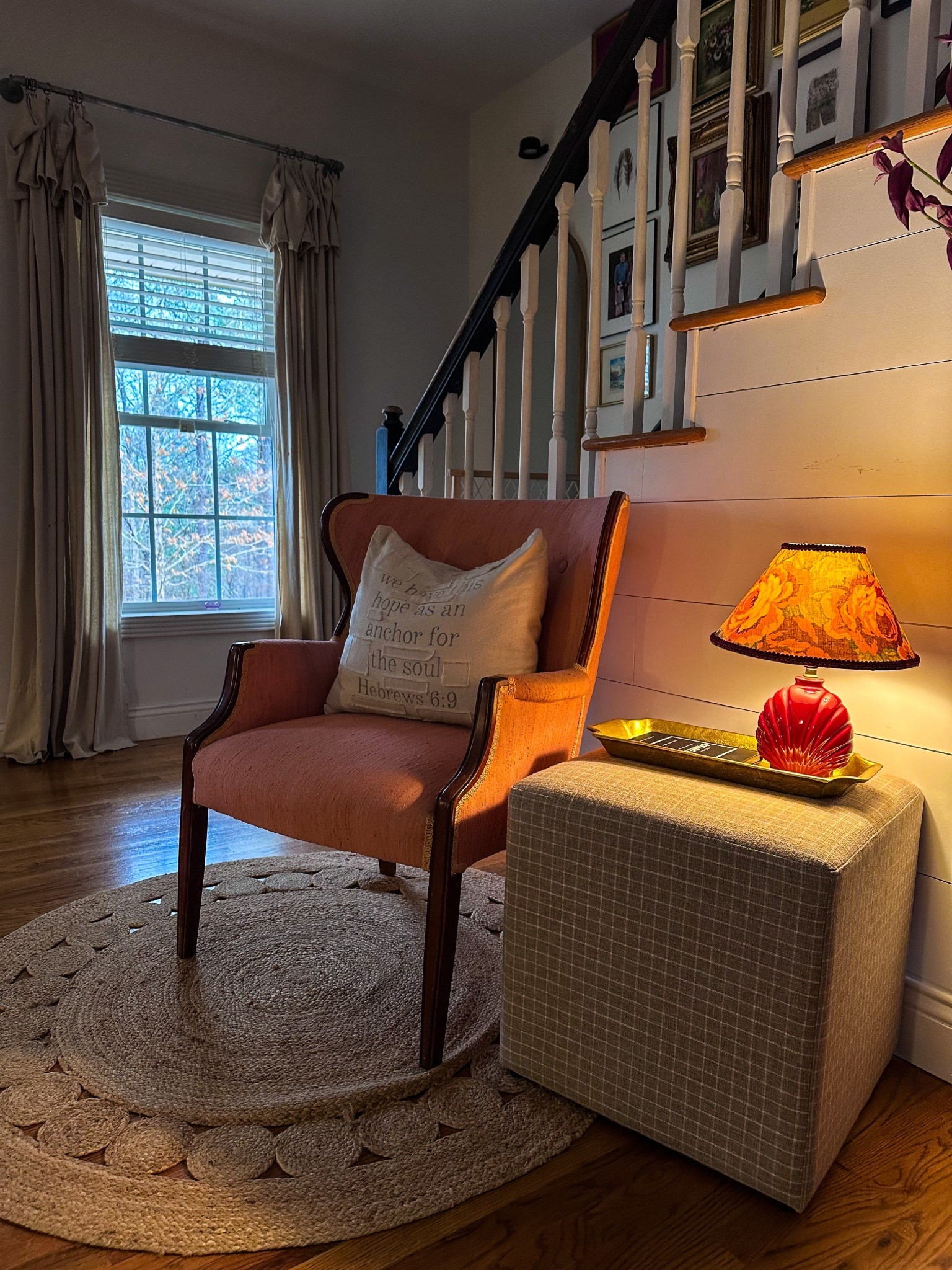 Vintage lamp, antique lamp, floral lampshade pink chair, target ottoman 
Amazon, Etsy, spring decor 

#LTKSaleAlert #LTKSeasonal #LTKHome