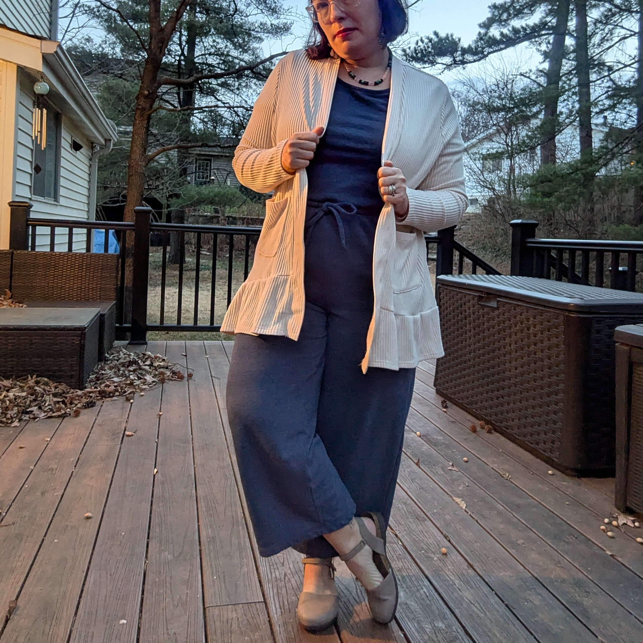 Jumpsuit old but tts (old navy does similar ones often), sweater smaller size, shoes tts

#LTKPetite #LTKMidsize #LTKFindsUnder100