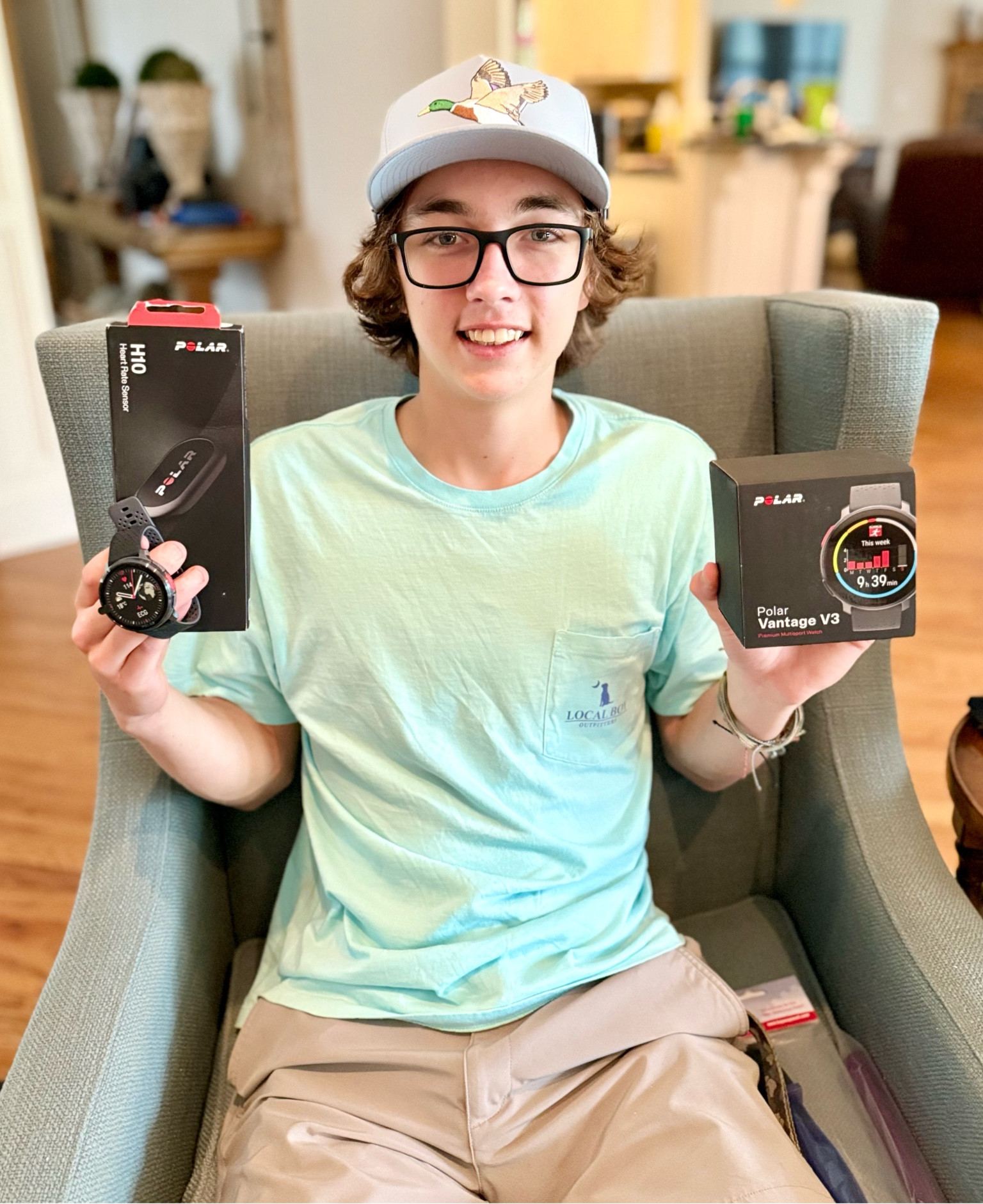 My oldest loved his Polar Watch and Heart Monitor for his birthday! He lives at a motocross training facility full time,  and these will help him in his training.

Of course he also loves his Local Boy Tshirt and hat!!!

#LTKActive #LTKMens #LTKFitness