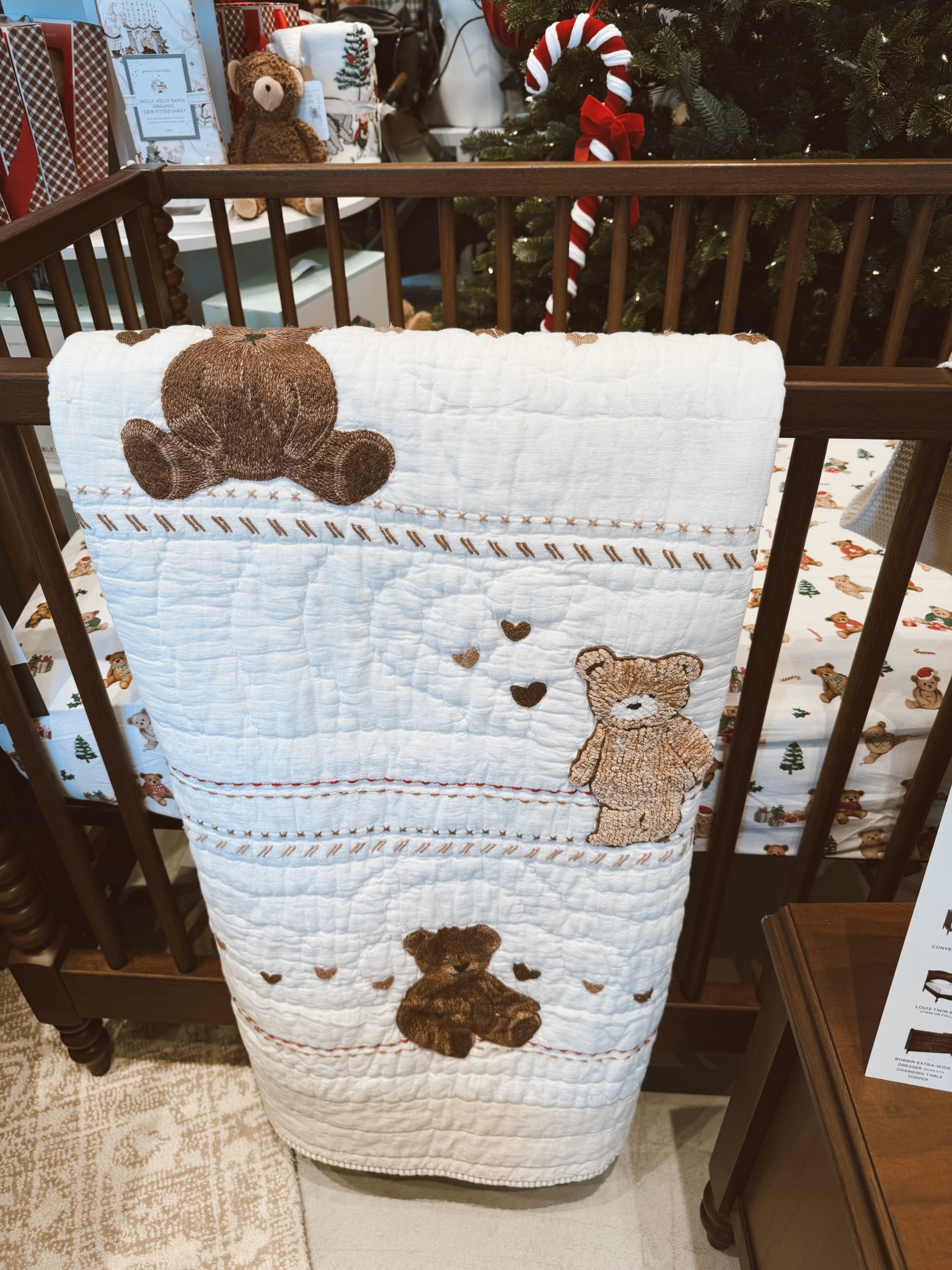 Teddy bear quilt for a crib! It’s so cute and a must have for a crib. I’ll be purchasing this one! 

#LTKBaby #LTKHoliday #LTKKids