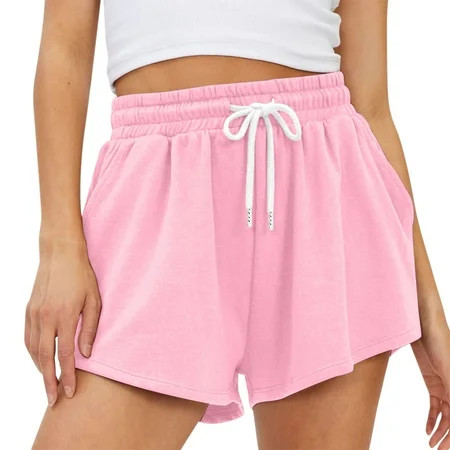 huaai womens sweat shorts casual summer comfy lounge shorts elastic running shorts womens casual jog | Walmart (US)
