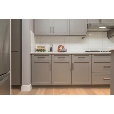 Ready-to-Assemble Kitchen Sink Base Cabinet in Light Grey Shaker | Wayfair North America