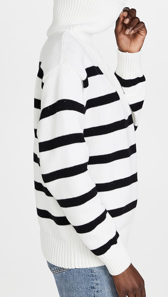 English Factory Striped Knit Zip Pullover | SHOPBOP | Shopbop