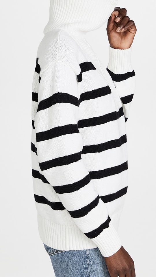 English Factory Striped Knit Zip Pullover | SHOPBOP | Shopbop