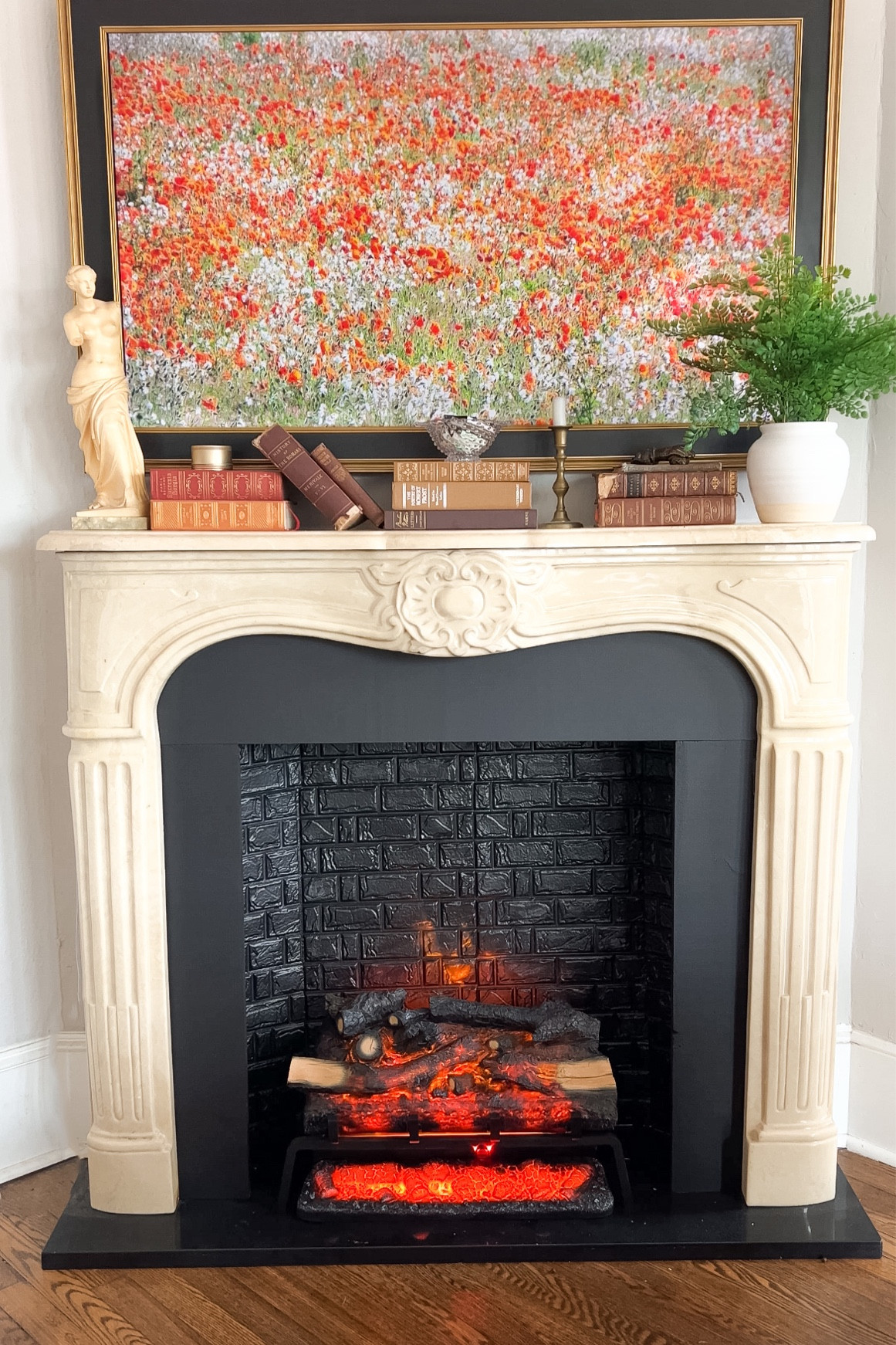 How I DIYed my vintage mantle to make it look like it had always been there!

#LTKhome