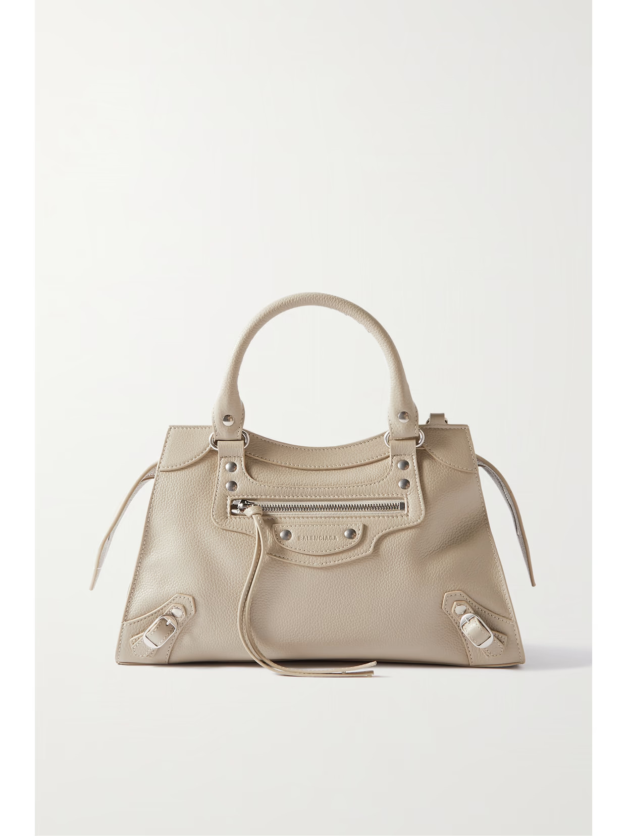 Balenciaga - Neo Classic City Mini Textured-leather Tote - Brown | NET-A-PORTER (US)