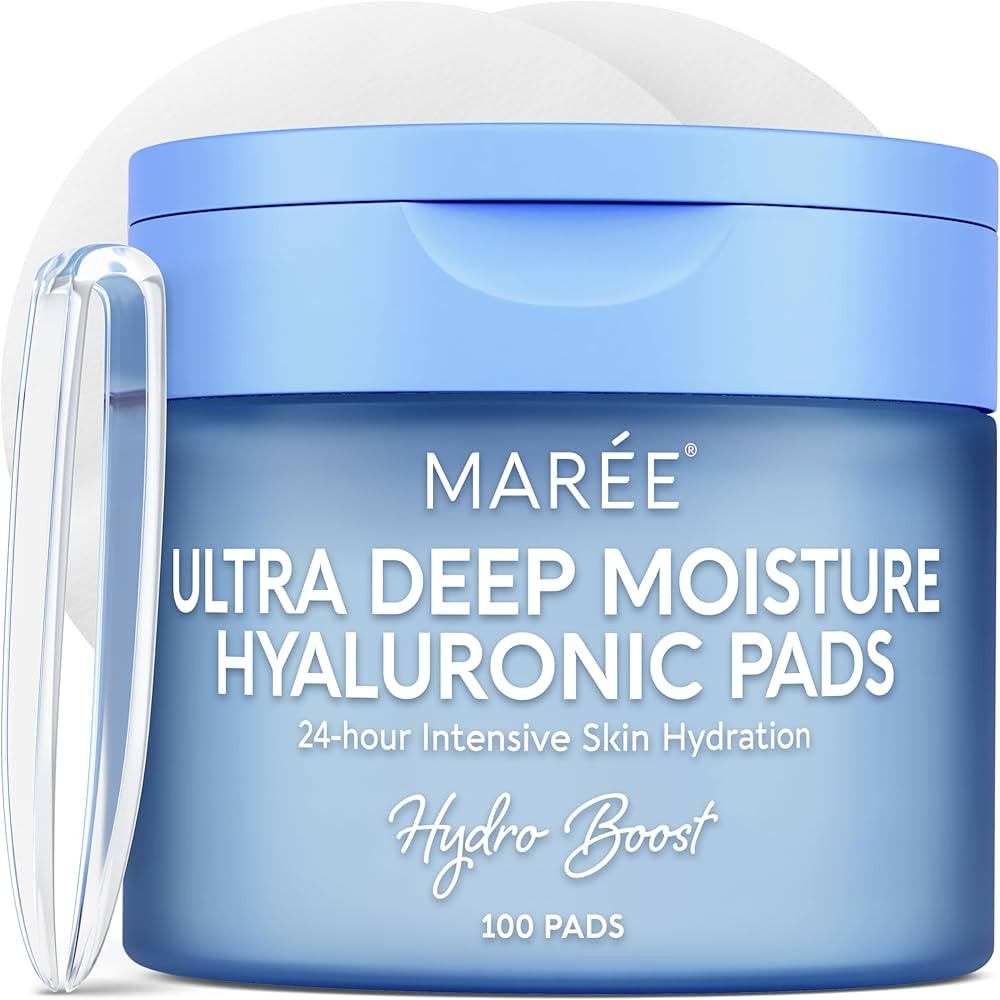 MAREE Hyaluronic Acid Toner Pads - Hydrating Face Wipes for Women Cleansing - Zero Pore Toning Br... | Amazon (US)