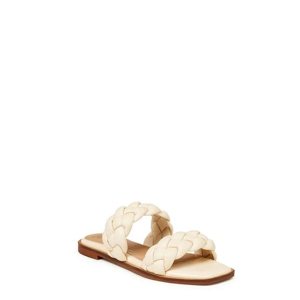 Time and Tru Women's Braided Two Band Sandals | Walmart (US)