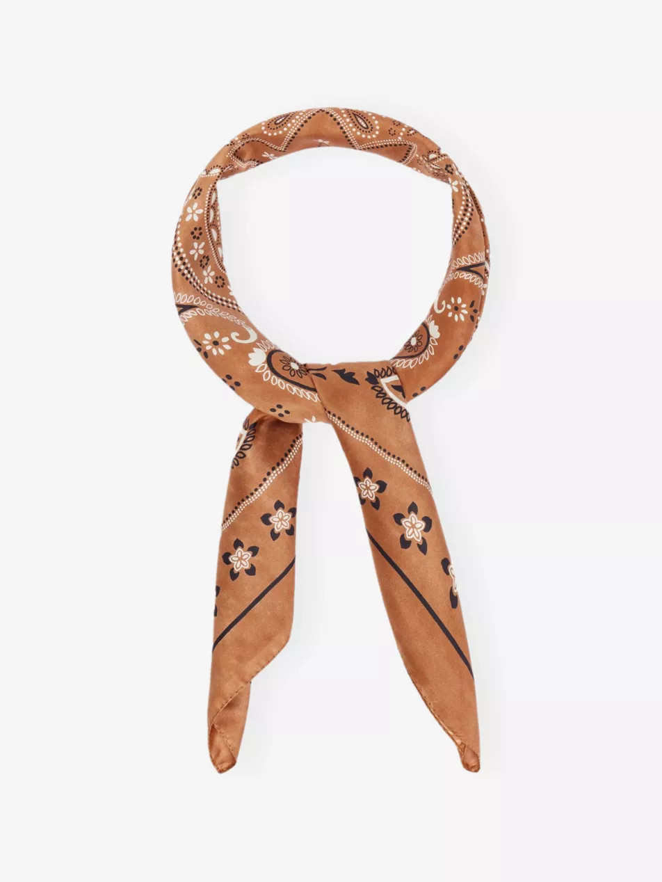 Bandana-Print Square Silk Scarf | Selfridges