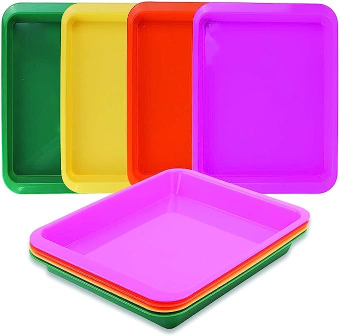 Activity Plastic Tray - Art & Crafts Organizer Tray, Serving Tray, Great for Crafts, Beads, Orbee... | Amazon (US)