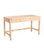 54in Rattan 2 Drawer Desk | Home | T.J.Maxx | TJ Maxx
