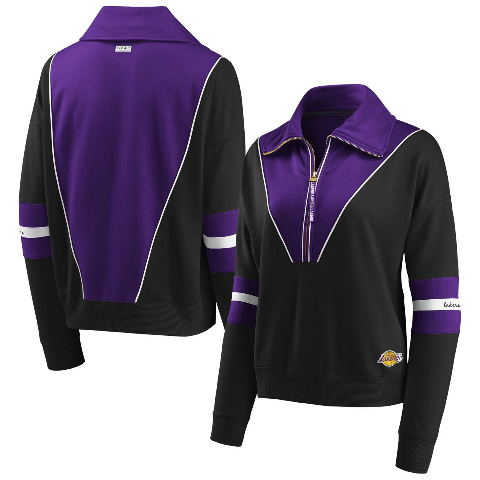 Women's Starter Purple/Gold Los Angeles Lakers Fan Girl Satin Raglan Full-Zip Jacket | Kohl's