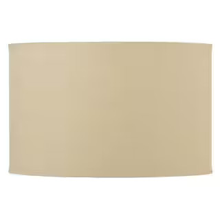 16 in. Beige Drum Hardback Fabric Shade | The Home Depot