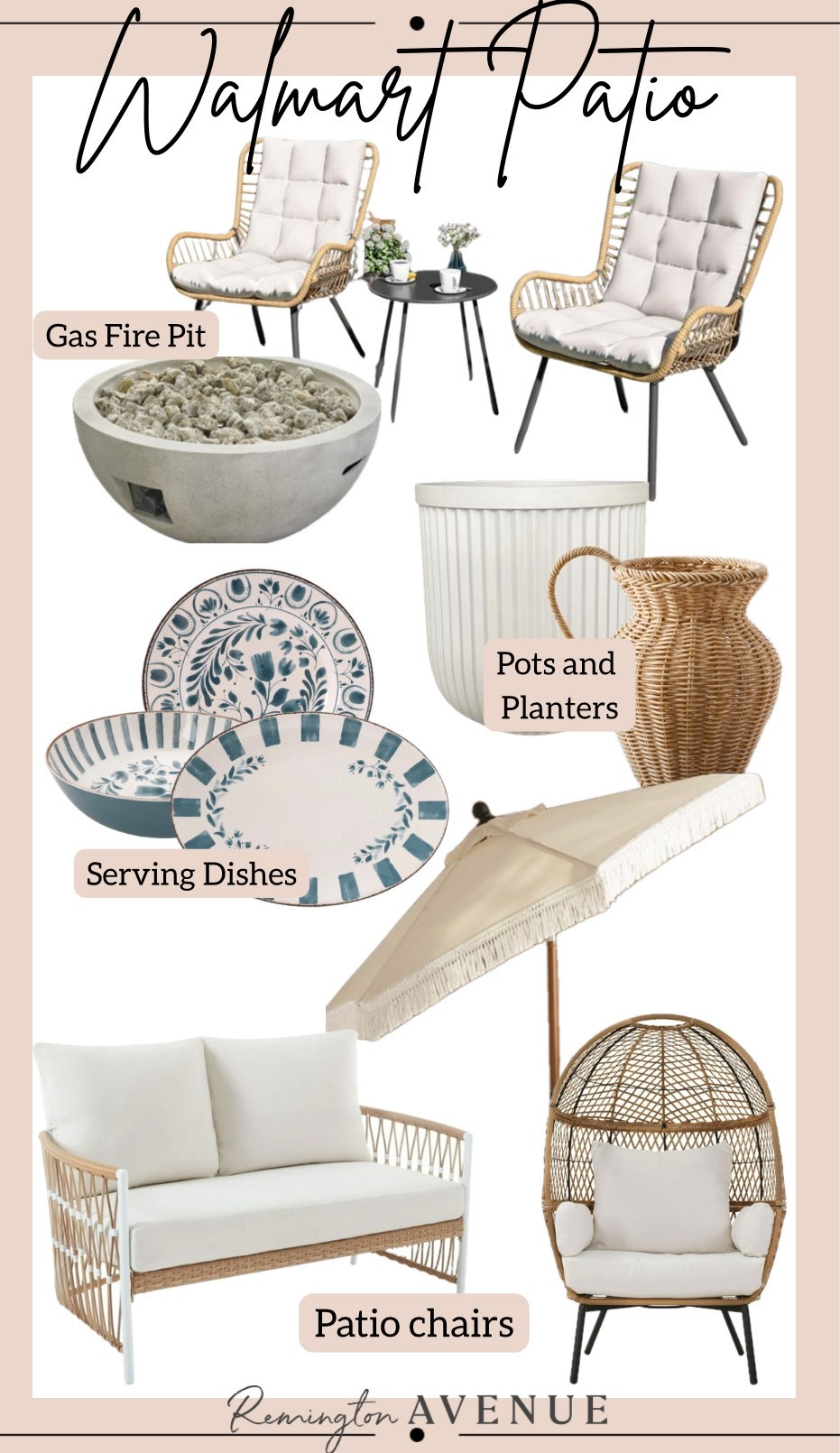 Walmart Memorial Day summer patio essentials. Serving ware, fire pits, accessories and furniture. 

#LTKHome #LTKSeasonal #LTKSaleAlert