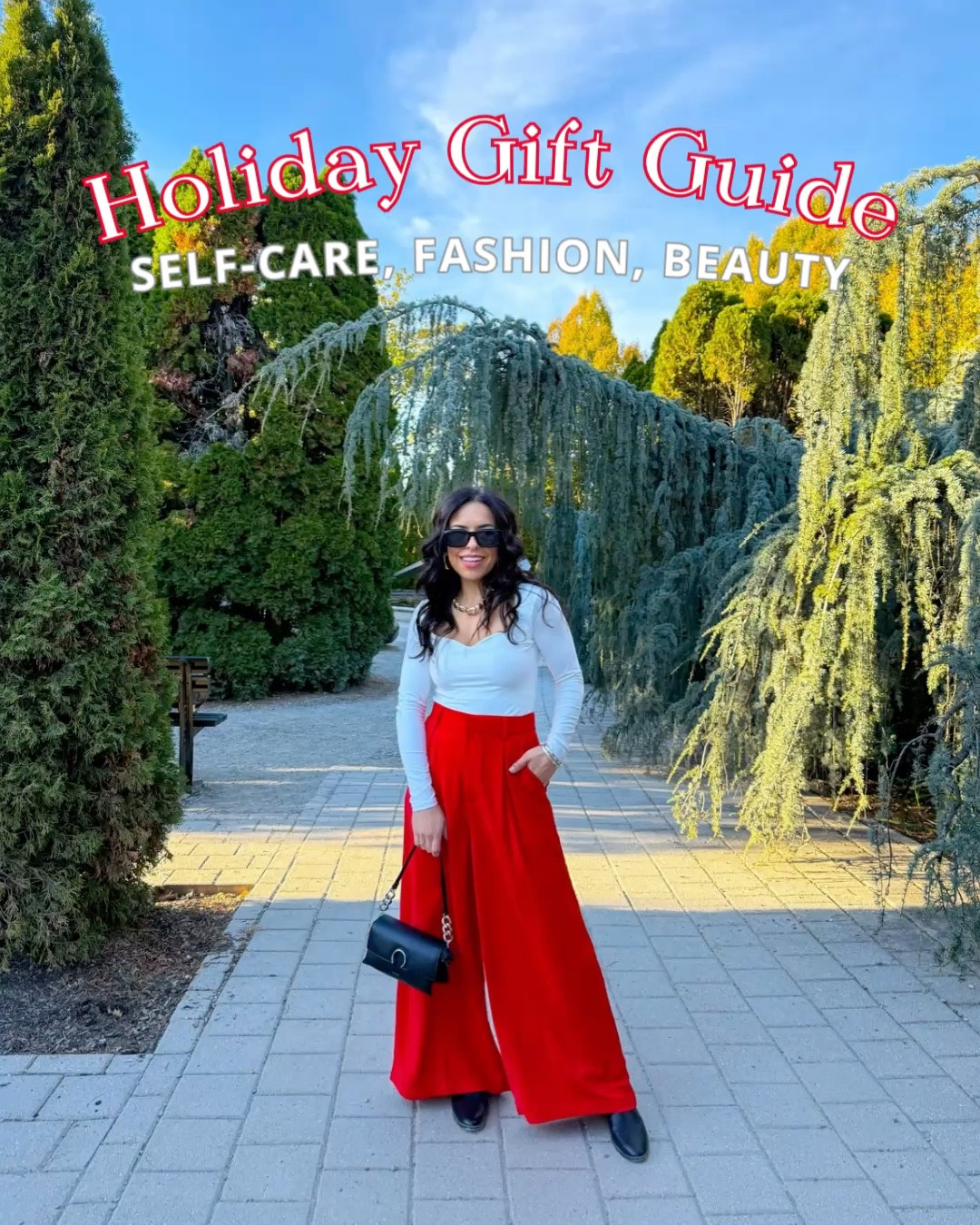 Holiday gift guide for fashion, self care and beauty. The red wide leg pants on the first slide are petite friendly! 

#LTKGiftGuide #LTKHoliday #LTKPetite