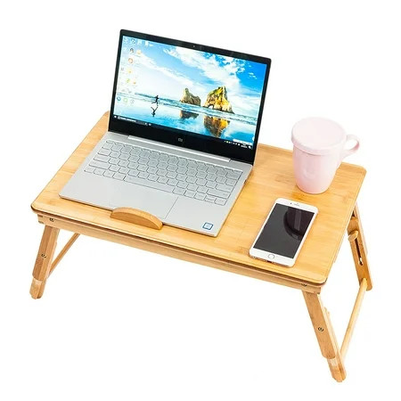 Laptop Bed Tray Multi Tasking Bamboo Lap Desk Folding TV Tray Table Smartphone Tablet Lap Tray for H | Walmart (US)