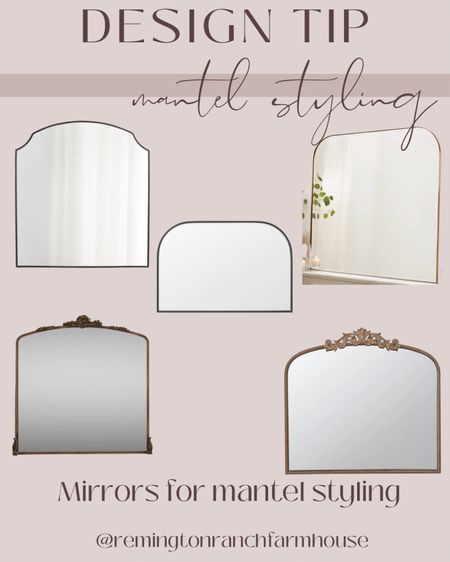 Mantel mirrors! Arched mirrors 

#LTKhome #LTKstyletip #LTKSeasonal