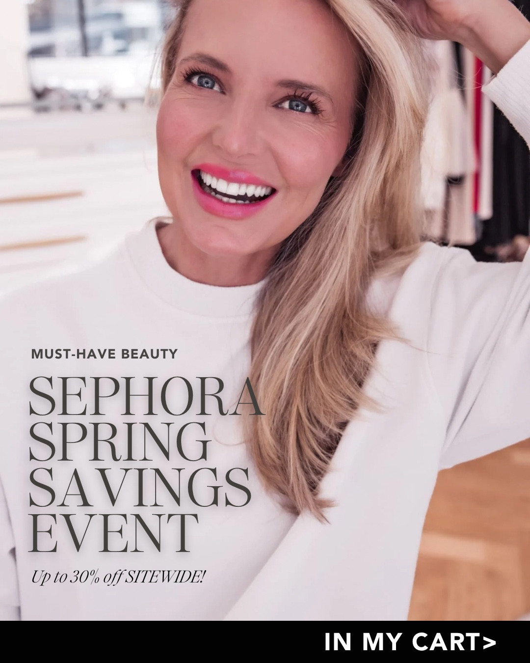 These are my TOP 4 MUST-HAVES from the Sephora Spring Savings Event! 

It’s that time of year again—the Sephora Spring Savings Event is just around the corner! And, it’s the perfect opportunity to refresh your beauty routine, restock your must-haves, and maybe even splurge on that luxe beauty item you’ve been eyeing. This highly anticipated sale is available for loyalty program members, which is free to join. Whether you’re shopping for skincare staples, makeup favorites, or fragrance finds, this is the time to save big on beauty!

Sephora Spring Savings Event Details:
-30% off all Sephora Collection Products 4/4-4/14
-Rouge: 20% off from 4/4 to 4/14
-VIB: 15% off from 4/8 to 4/14
-Insider: 10% off from 4/8 to 4/14

Use Code: SAVEMORE

Pro Shopping Tip: Even if it’s not quite your turn to shop yet, start building your basket now to ensure you’re ready to shop for those popular items that always sell out quickly.

Happy shopping! 

~Erin xo 

#LTKSaleAlert #LTKBeauty #LTKFindsUnder50