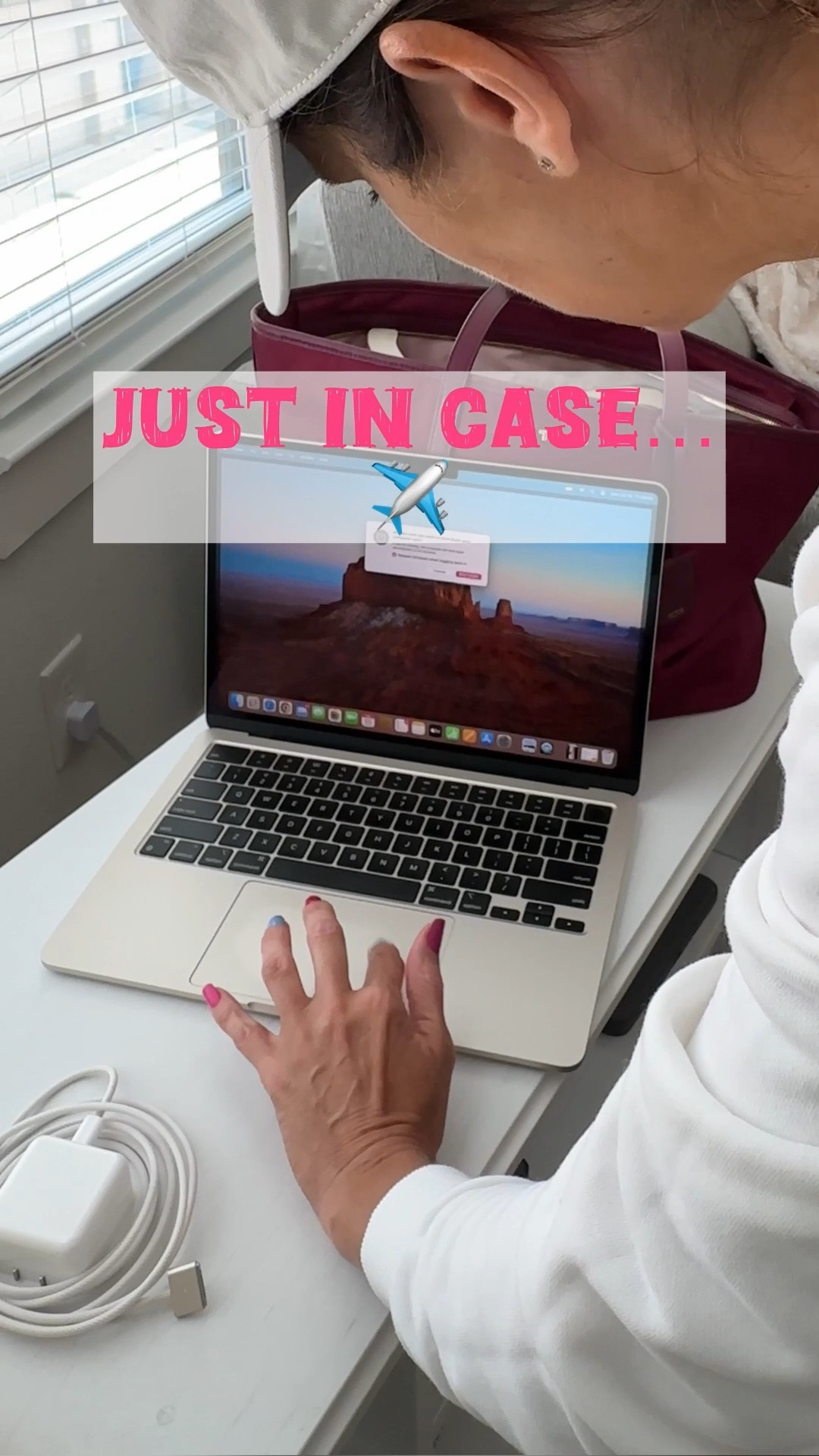 ✈️It’s rare, but does happen…You can be asked to turn on your laptop for security, or you’re like me & your laptop is plain-jane & can get mistaken for another jane in line with you. Those security lines get moving pretty fast & people get bin-grabby 🫣

#LTKWatchNow #LTKTravel