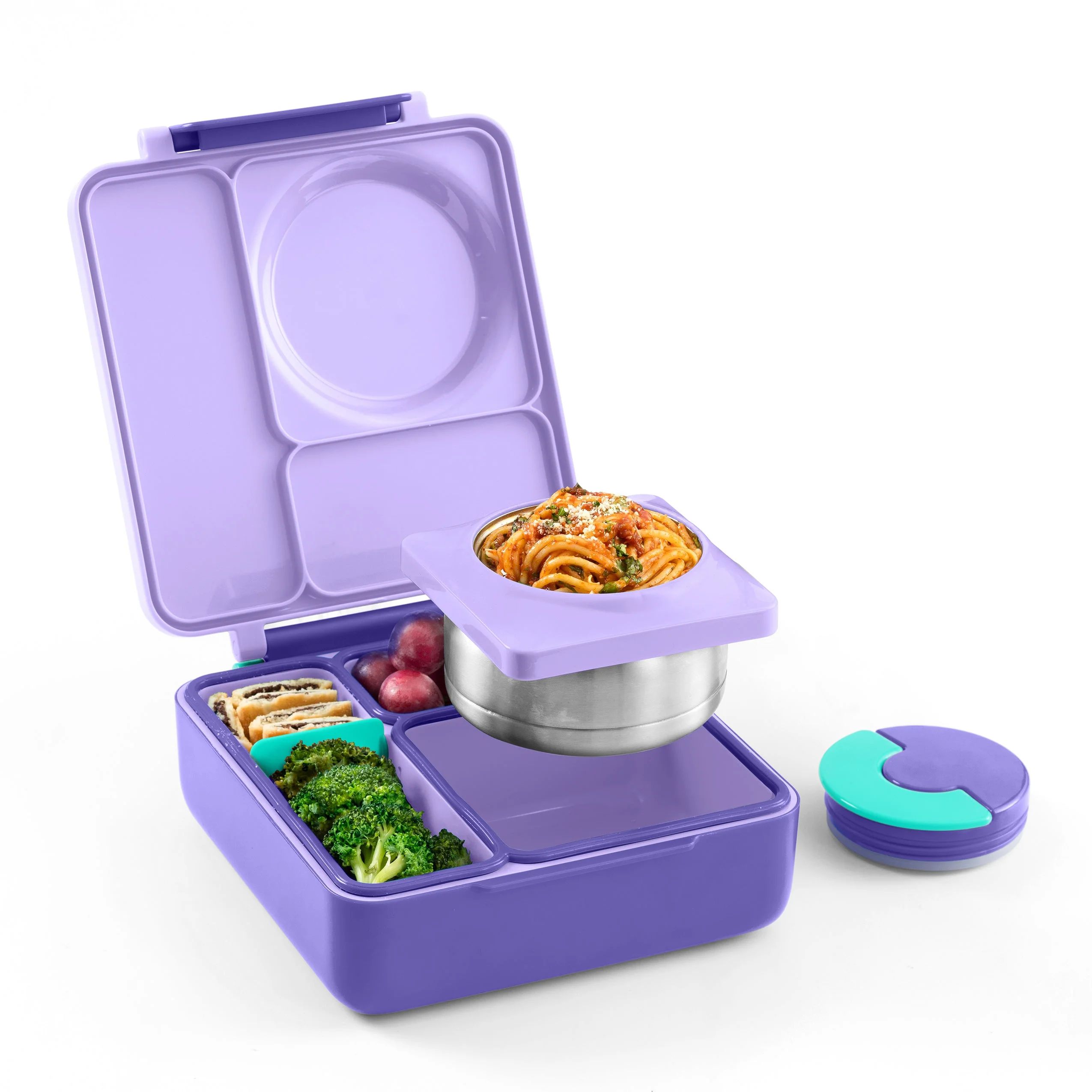 OmieBox Bento Box for Kids - Insulated Bento Lunch Box with Leak Proof Thermos Food Jar - Purple ... | Walmart (US)