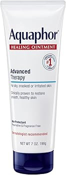 Aquaphor Healing Ointment - Dry Skin Moisturizer - Hands, Heels, Elbows, Lips - 7 oz. Tube | Amazon (US)