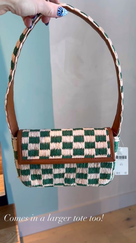 The moment I saw this green and white checkered woven pattern I fell in love.  This shoulder bag is perfect for Spring.  Also comes in a tote.  

#SpringAccessories #SummerAccessories #SummerBag #SummerOutfit #Handbag #ShoulderBag 

#LTKVideo #LTKItBag #LTKSeasonal