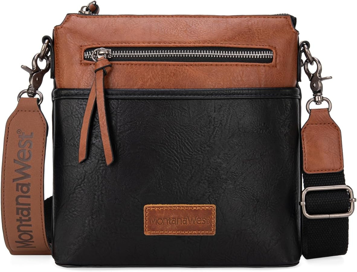 Montana West Crossbody Bag for Women Multi Pocket Cross Body Bag Purses with Guitar Strap | Amazon (US)