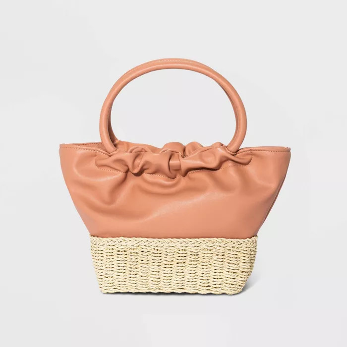 Straw Mini Tote Handbag - A New Day™ Natural | Target