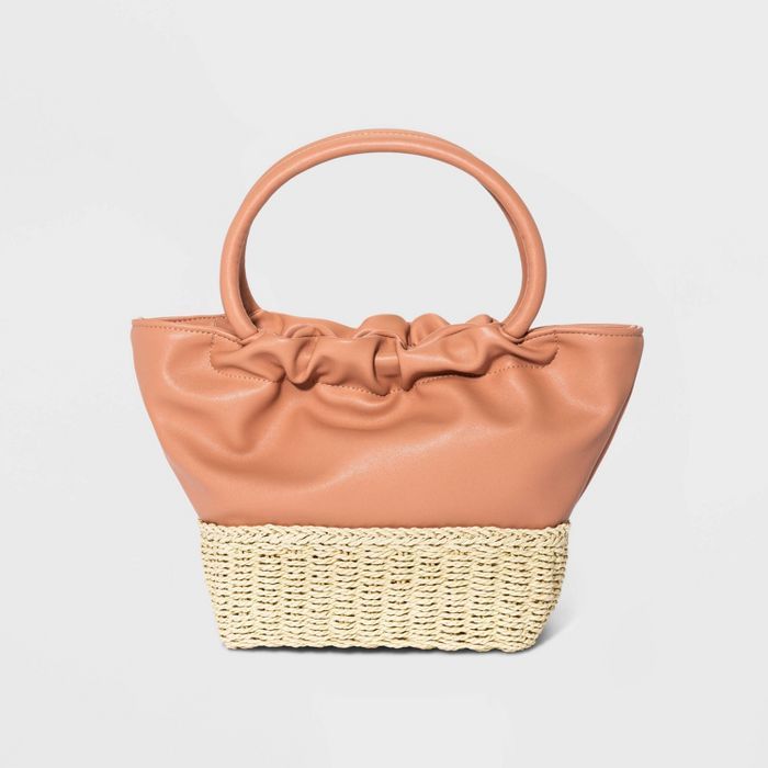 Straw Mini Tote Handbag - A New Day™ Natural | Target