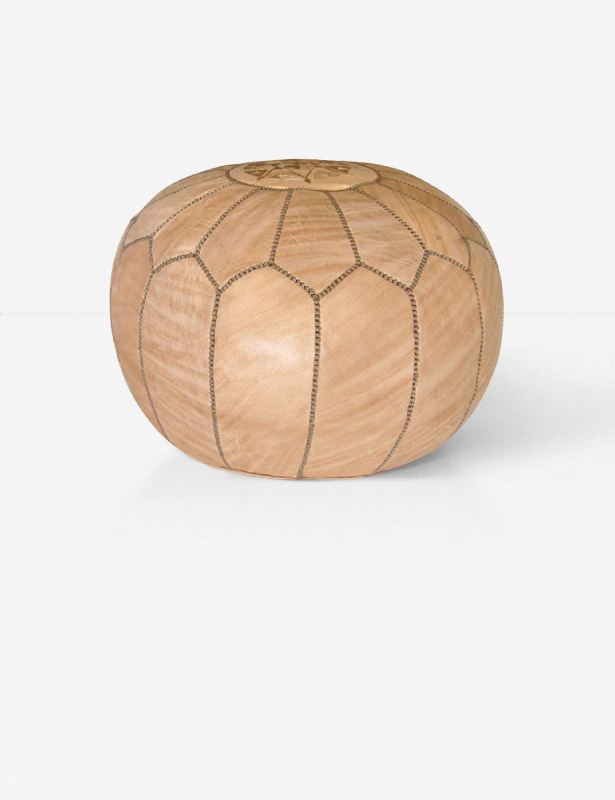 Kenza Moroccan Pouf, Tan | Lulu and Georgia 