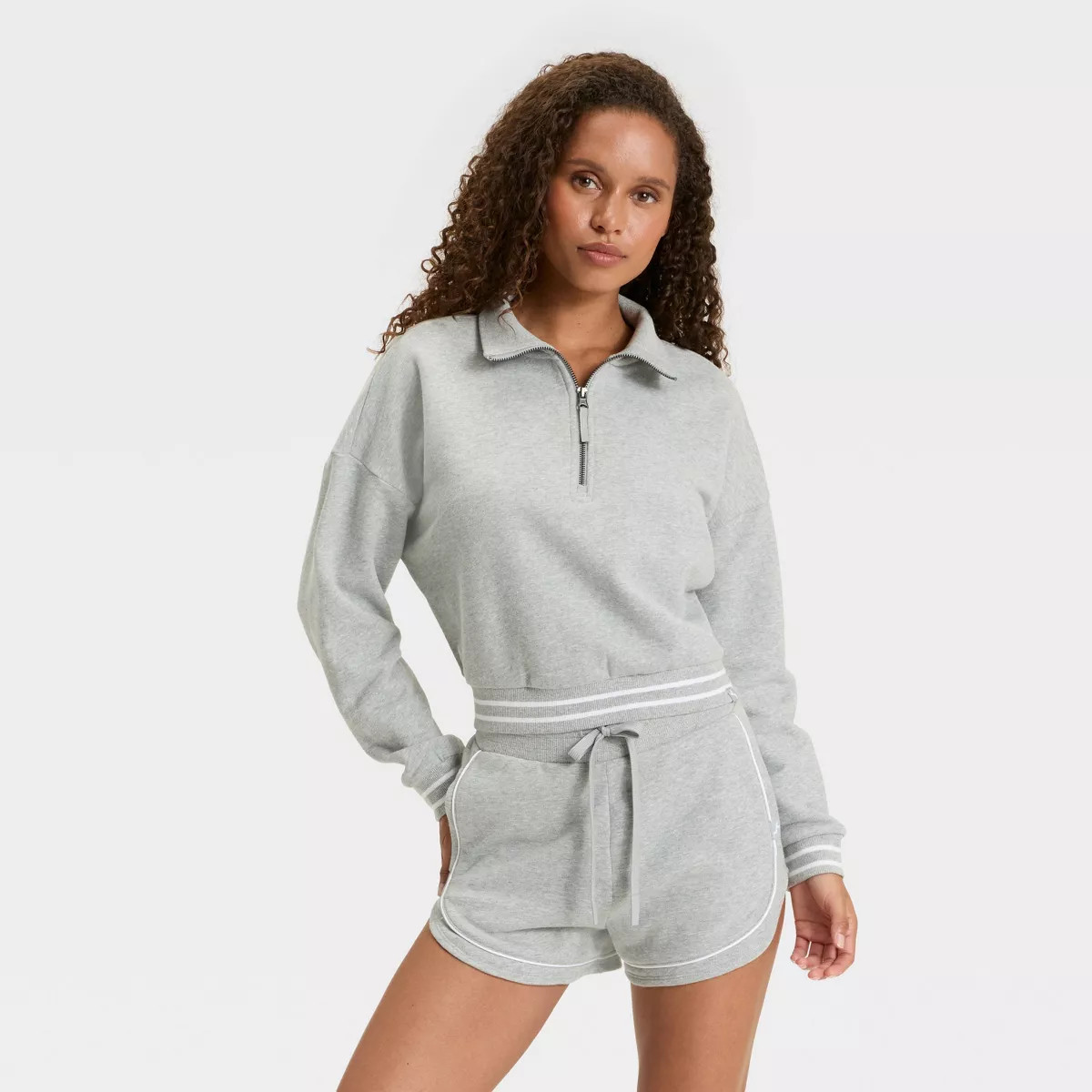 Women's French Terry 1/2 Zip Sweatshirt - JoyLab™ | Target