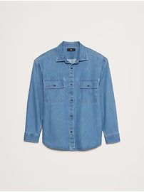 Oversized Denim Overshirt | Banana Republic (US)