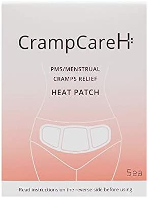 (5 Patches) CrampCareH PMS/Menstrual Cramps Relief Heat Patch with Wide Wings, FDA Registered | Amazon (US)