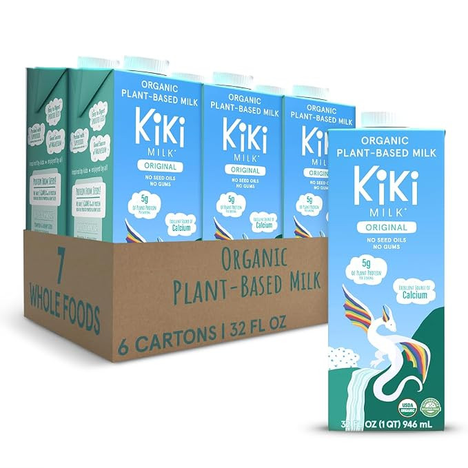 Kiki Milk Plant Based Milk - Organic Original Kiki Milk - Calcium & Magnesium Source - Gluten Fre... | Amazon (US)
