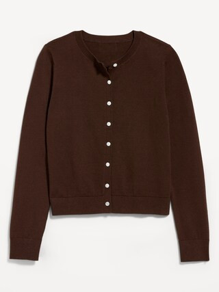 SoSoft Lite Cropped Crew-Neck Cardigan | Old Navy (US)