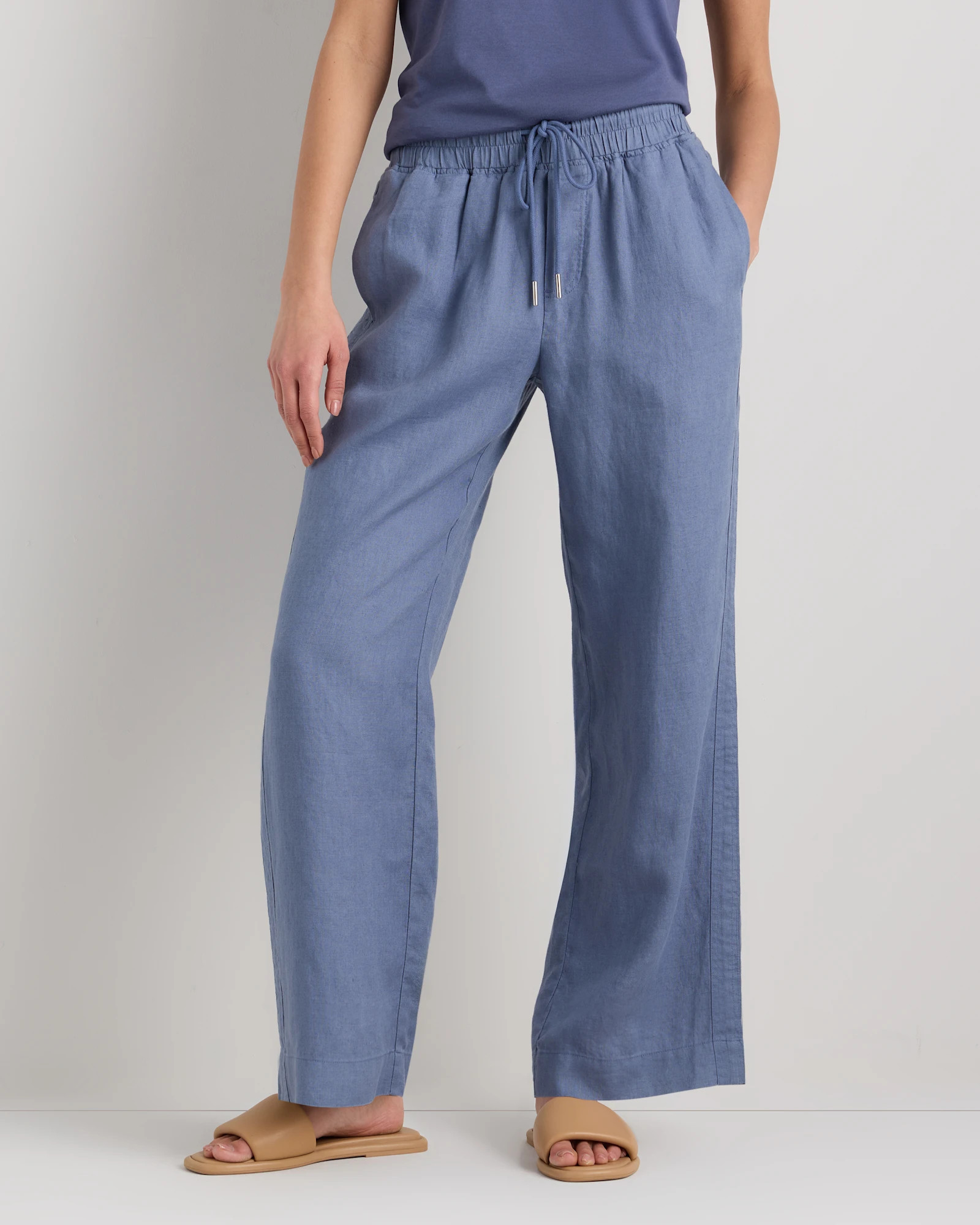 100% European Linen Wide Leg Pants | Quince