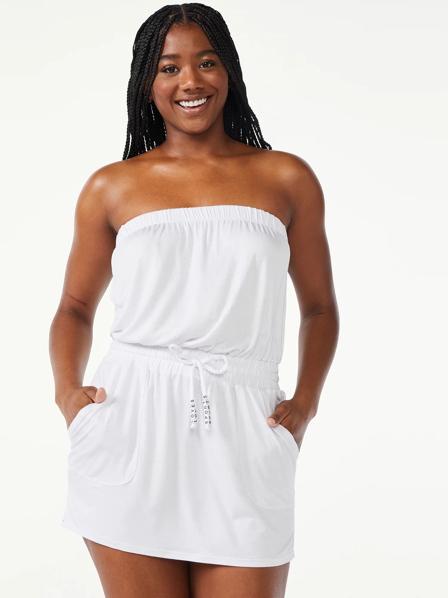 Love & Sports Women's Tube Dress Swim Cover-Up | Walmart (US)