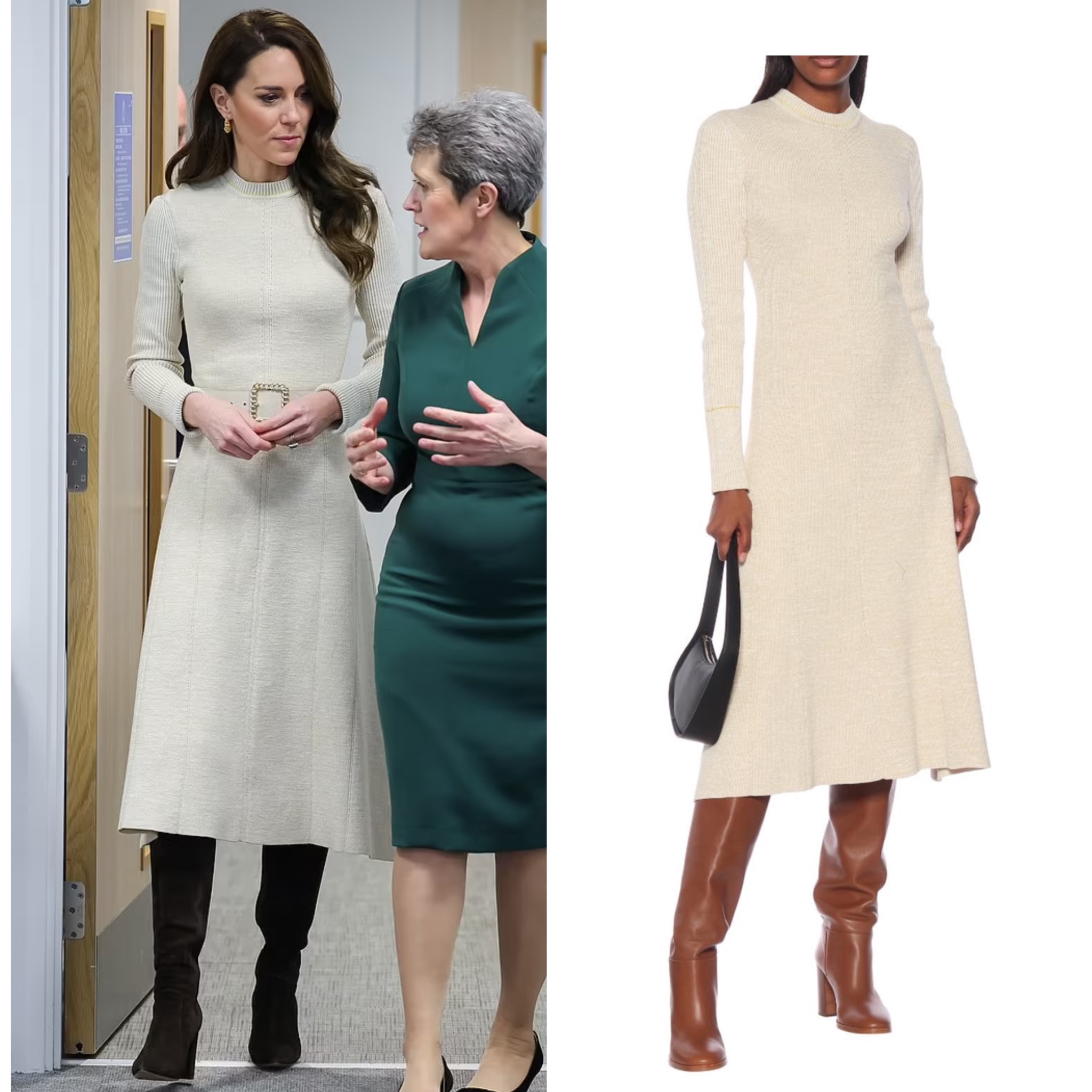Princess Kate’s Victoria Beckham dress sold out #amazon #sweater #dress #midi

#LTKstyletip