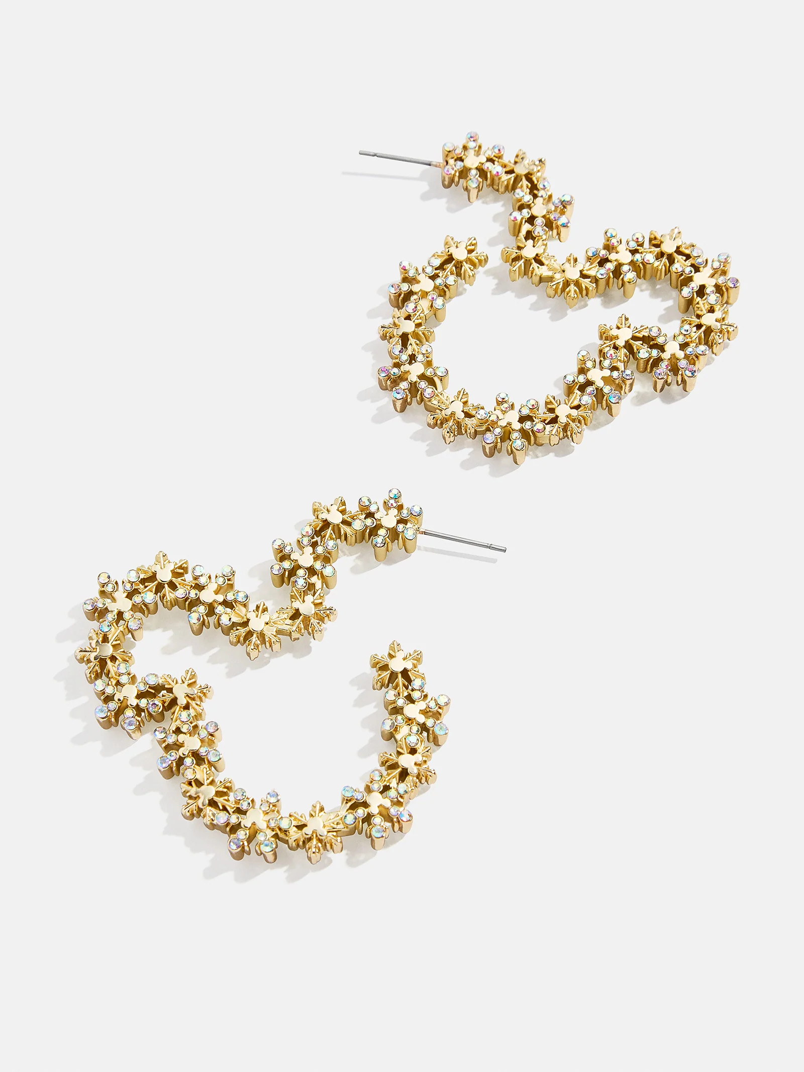 Disney Mickey Mouse Let It Glow Earrings - Statement Snowflake Earrings | BaubleBar