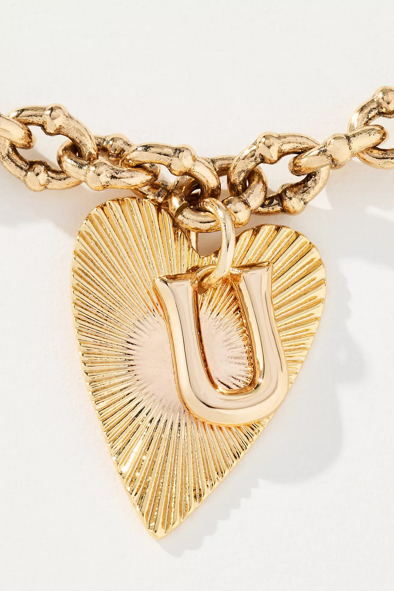 Monogram Heart Pendant Necklace | Anthropologie (US)