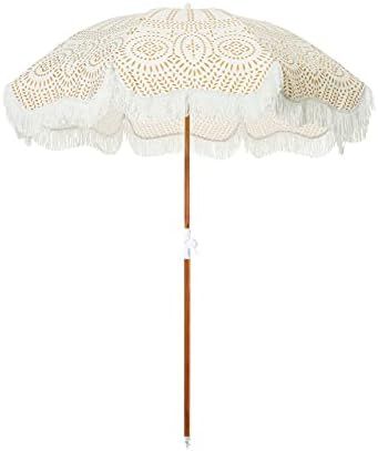 Business & Pleasure Co. Holiday Umbrella - Bring Vacation Feeling to any Beach - Chic Prints & Cute  | Amazon (US)