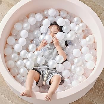 Fortella Foam Ball Pit w/ 200 Balls Included 2.75 in, Round Ball Pit for Toddlers Kids Babies Chi... | Amazon (US)