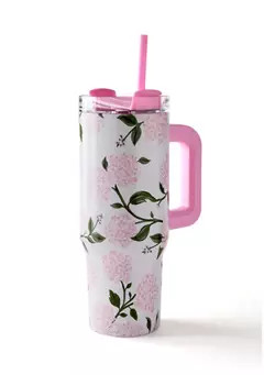 30 Ounce Pink Hydrangea Tumbler | Belk