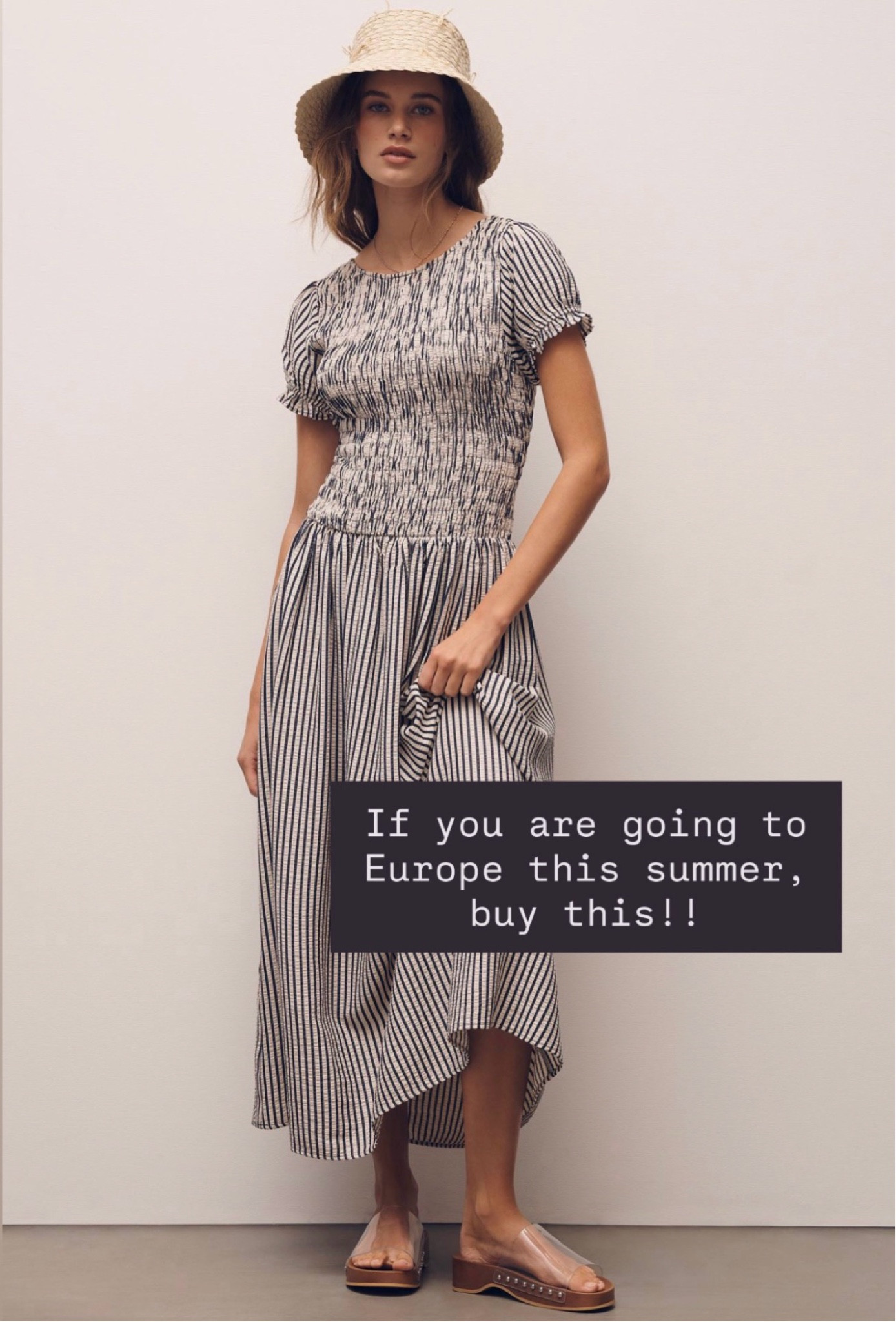 Tell me this doesn’t belong on a Europe trip. This striped dress is so classic and elevated, and I love how easy it would be to style with sandals and a woven bag. Use code LOVERLY20 for 20% off at checkout! ￼
	

#LTKSaleAlert #LTKootd #LTKTravel