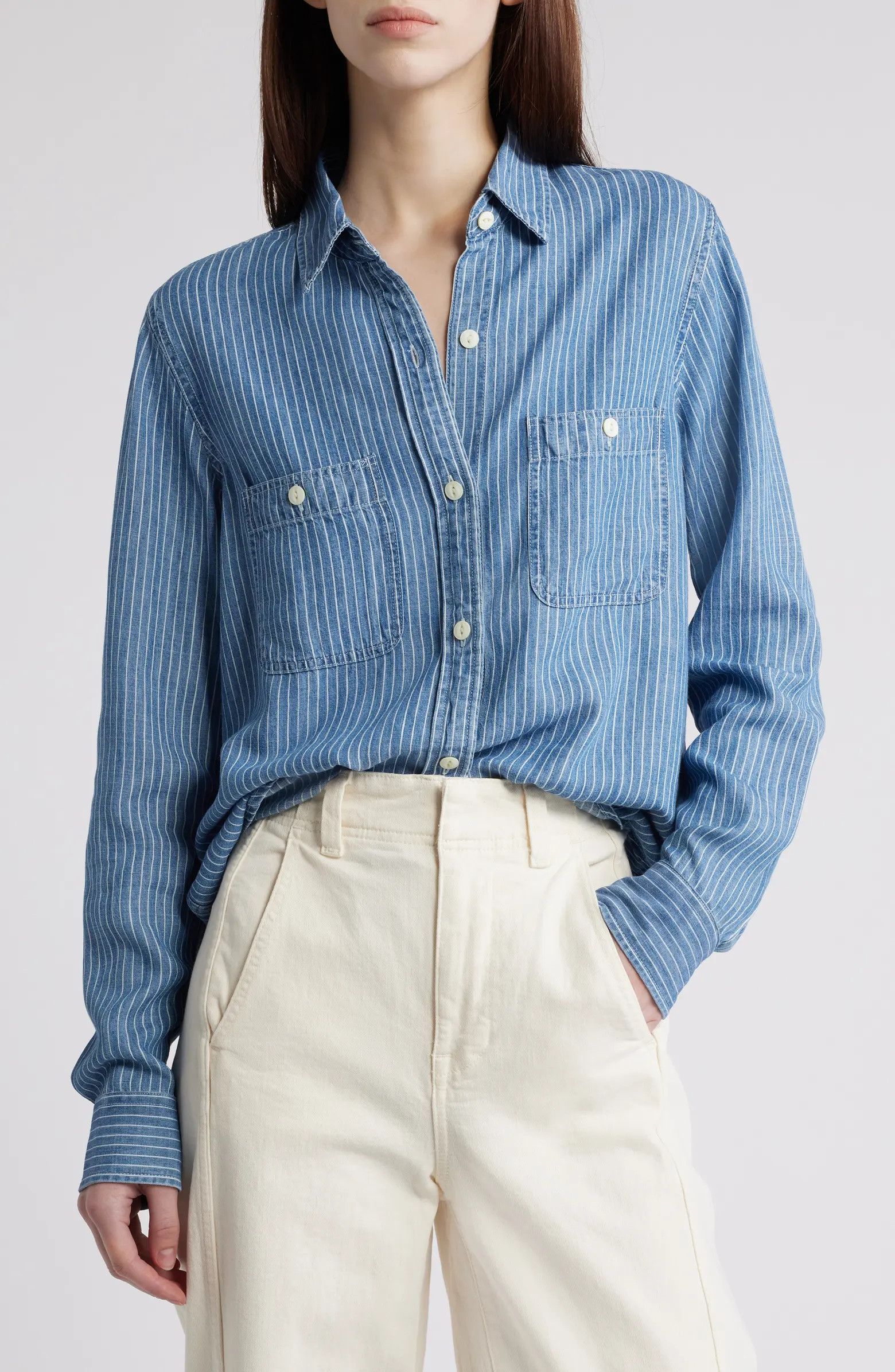 Chambray Button-Up Shirt | Nordstrom
