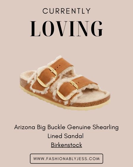 Currently loving these shearling Birkenstock sandals! So cute and cozy for the fall 

#LTKshoecrush #LTKstyletip #LTKover40