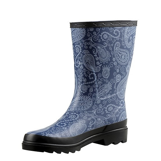 Blue Mountain  Women's Paisley Print Waterproof Rubber Boots | Tractor Supply