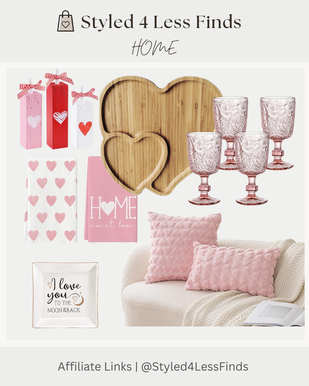 Valentine’s Day decor, but make it soft + timeless 🤍
I love adding subtle heart details and blush tones to create a cozy, romantic feel that still works all season long. These pieces are perfect for layering into your everyday home decor without feeling over-the-top.

Style Tip: When decorating for Valentine’s Day, mix heart-shaped accents with neutral textures like wood, glass, and boucle. This keeps the look elevated and lets you enjoy the pieces well beyond February.

 

 #LTKcanada #LTKhome #LTKstyletip